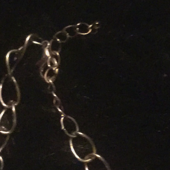 Gold bronze gold color necklace w chain link necklace - Picture 3 of 6